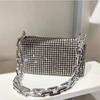 Faux Rhinestone Bags, 2025 New Full Diamond Diamond Bags, Underarm Bags Hundred Shoulder Crossbody Women's Bags, Fashion Women's Bags