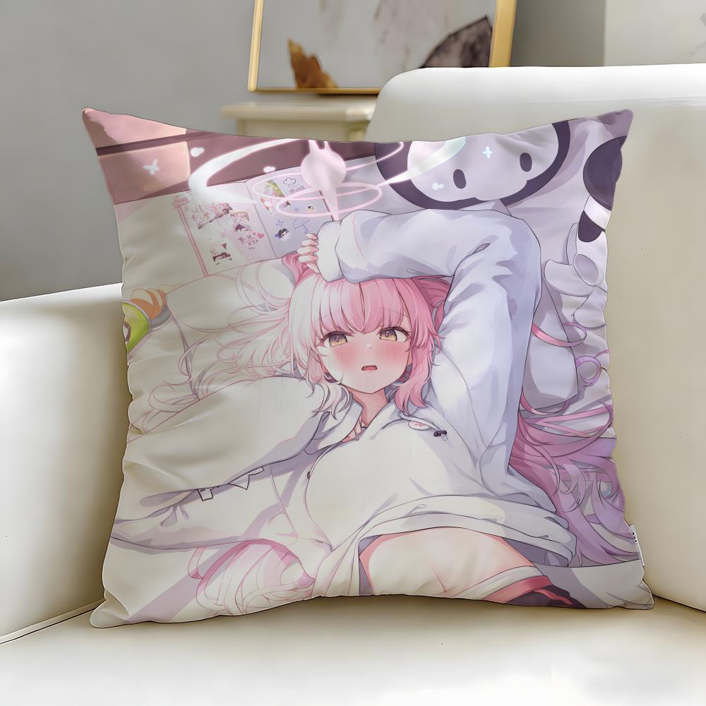 popular anime character Misono Mika Cushion Cover Soft EasyWash Pillow Case Versatile for Couch Bed Travel and Office