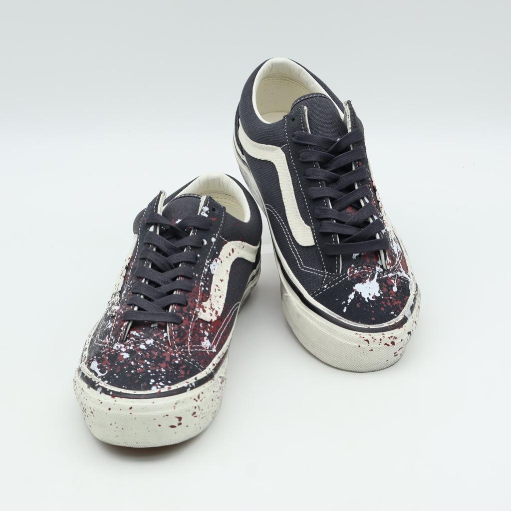 VN000D9RH91 VANS PREMIUM OLD SKOOL 36aРАЗБРЫЗГИ КРАСКИ УГОЛЬНО-СЕРЫЙa
