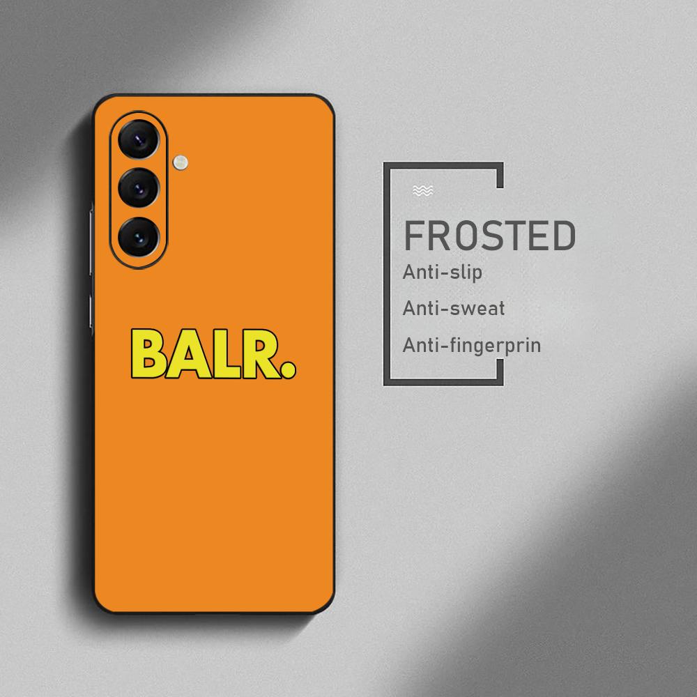 Trendy fashion B-BALR Phone Case For Samsung Galaxy S26 S25 S24 S23 S22 S21 Plus Ultra Note20 Soft Black