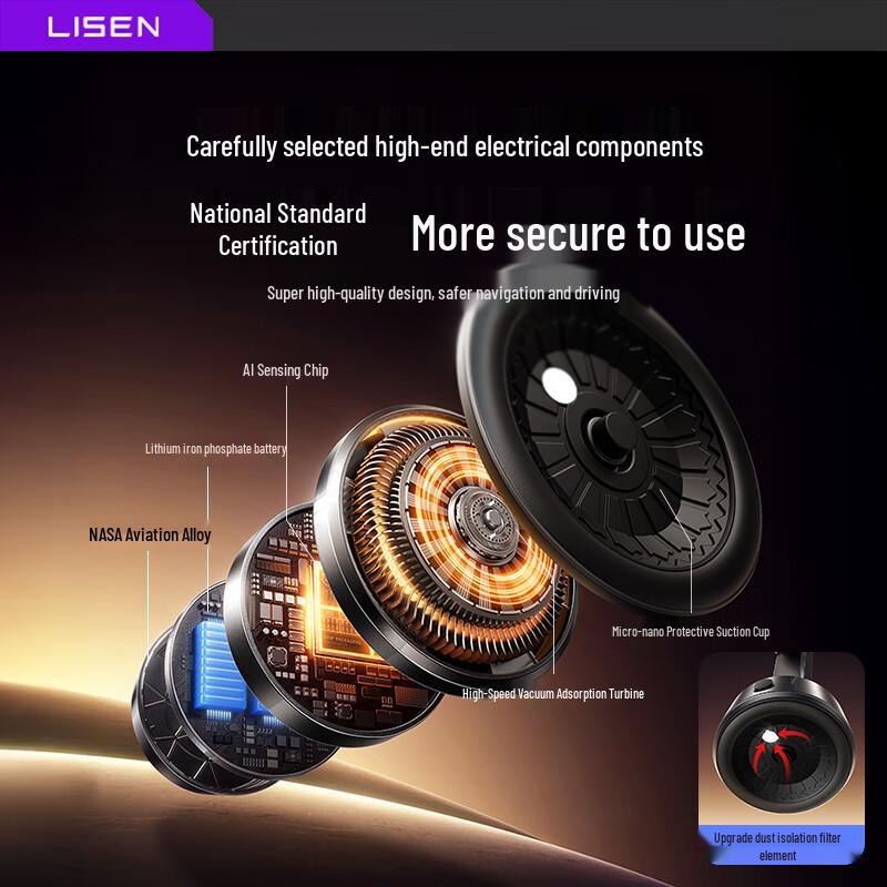 Универсальное магнитное автомобильное крепление для телефона Lisen