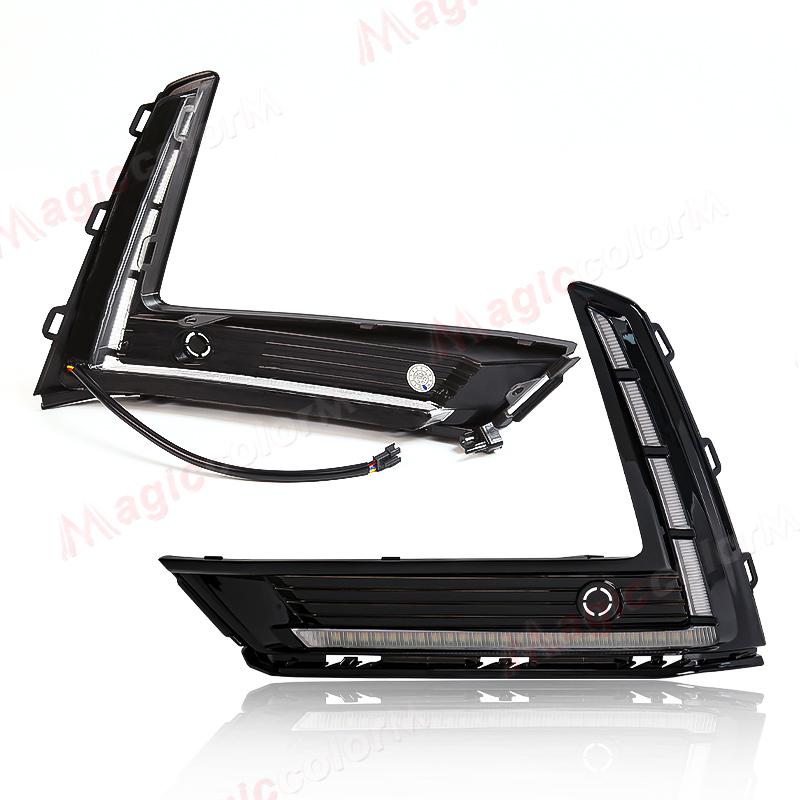 Для Honda CRV CR-V 2025 светодиодные дневные ходовые огни DRL дневные ходовые огни динамические поворотные противотуманные фары белые желтые синие автомобильные аксессуары