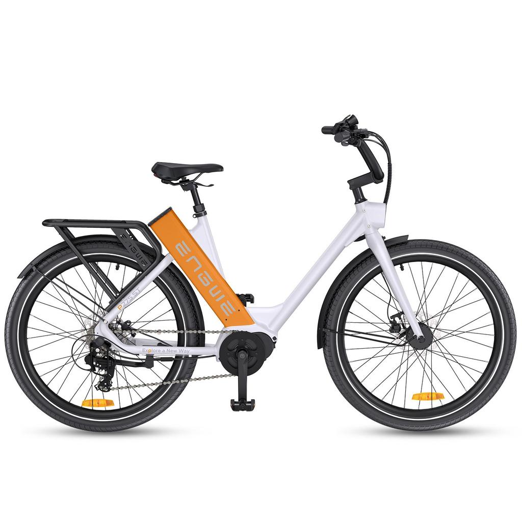 Electric Bicycle Adult ENGWE 27.5" 250W Motor 36V 19.2AH City Ebike Top Speed 25Km/h Load 120Kg 9 Speed P275 ST