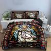 Saint figure with flowers. Bedding sets Duvet cover sets Duvet covers Pillowcases(1 * Duvet Cover 2 * Pillowcases without duvet insert)