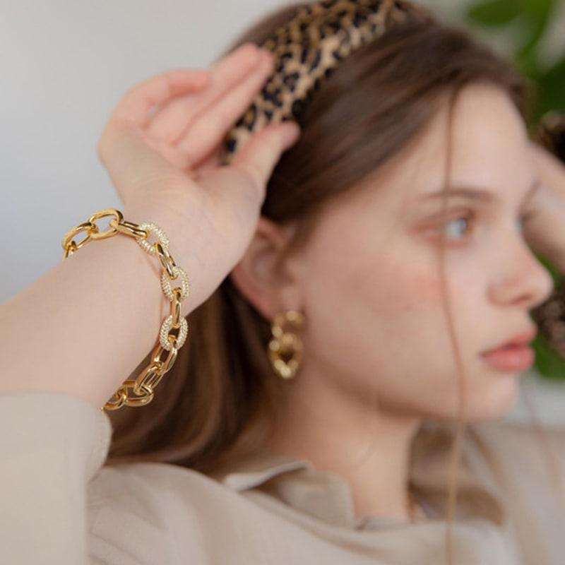 Браслет Jean Paul Clarisse Cubic Bold Chain JB-21-011B