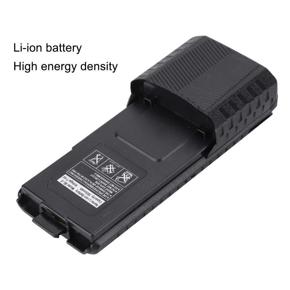7.4V 3800mAh литий-ионный аккумулятор для Baofeng UV 5R BL-5L UV 5R Series двухстороннее радио(черный)