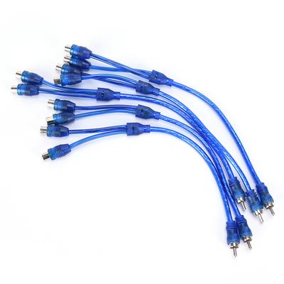 Аудиокабель RCA Y-адаптер разветвитель 1 штекер на 2 гнезда Аудиолинейный штекер