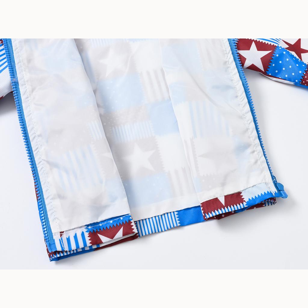 Легкая модная куртка для мальчиков и девочек, повседневная куртка с капюшоном и принтом от ветра для маленьких детей