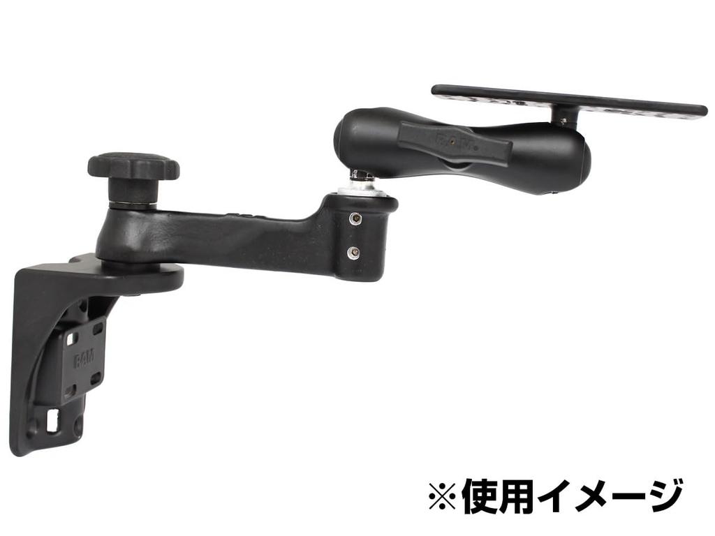 RAM MOUNTS RAM MOUNTS 2 СТАНЦИИ 1,5-дюймовый шарик Поворотный кронштейн 6" Поворотный на 360 градусов Настенное крепление RAM-109V-2BU