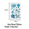 Синие светящиеся тату-наклейки для вечеринок в ночных клубах и на музыкальных фестивалях