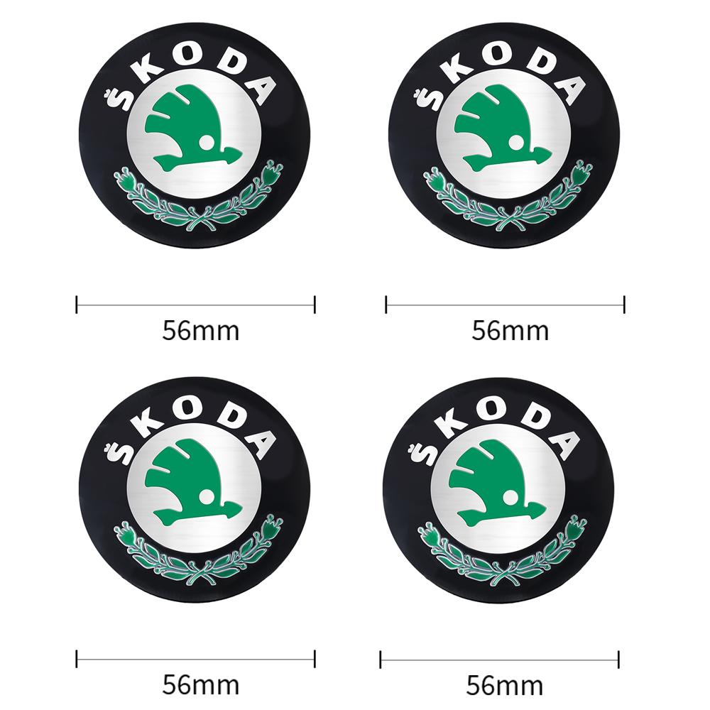 2025 Новые 4 шт. 56/60/65/68 мм Колпачки ступицы колеса Наклейка Накладка на диск колеса Для Skoda Octavia A5 3 2 VRS Vision Kodiaq Favorit Rapi
