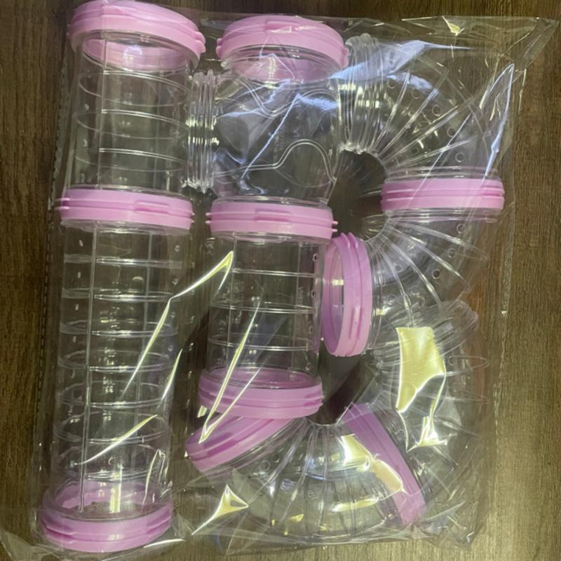 Прозрачные трубки для хомяка своими руками, устойчивые к укусам, простая установка, соединенные внешние туннели, клетка для игрушек