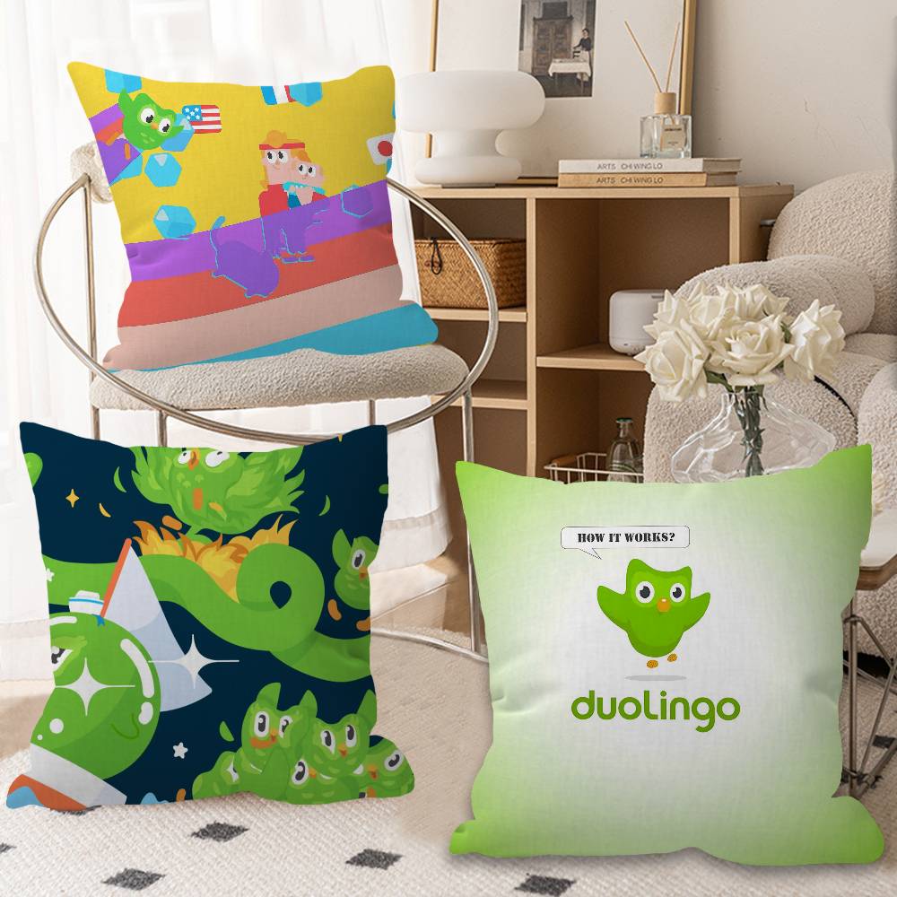 Забавная наволочка D-Duolingo для спальни, комнаты и дивана в гостиной, декоративная наволочка для подушки