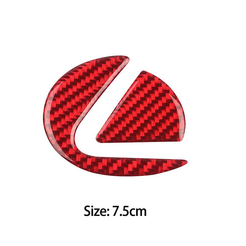 BJYL6 Interior Stickers Lexus Car Sticker Carbon Fiber Steering Wheel Decorative Sticker For RX330 IS250 Ct200h ES300h RX350 IS300h NX