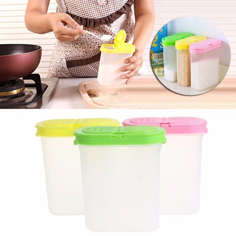 Двойные банки для специй, пластиковый шейкер для приправ, приправ, сахарной соли ZKStar ZH