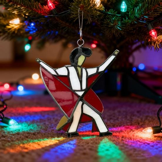 2/4 шт. Акриловая подвеска «Танцующий король», ручная работа, витраж, танцующая девушка