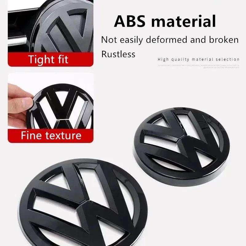 W122Emblems For VW Volkswagen Car Sticker Car Front Radiator Grille Badge Cover Rear Trunk Lid Sticker For VW GTI Polo Golf MK6 MK7
