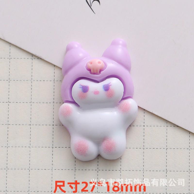 Смоляные аксессуары Sanrio с мультяшными персонажами: Милые наклейки на телефон, Заколки для волос, Магниты на холодильник, Пряжки для обуви