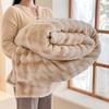 Плюшевое одеяло с градиентным рисунком кролика, приятное для кожи и теплое многофункциональное покрывало
