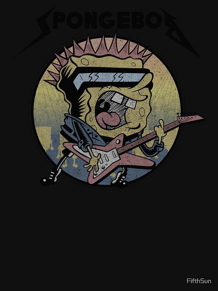 SpongeBob SquarePants SpongeBob SquarePants Heavy Metal Rock Classic T-Shirt