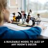 Конструктор LEGO Ideas джазовый квартет 21334 — включает в себя сборную сцену с 4 фигурками музыкантов оркестра.. Включает фортепиано, контрабас, трубу и