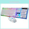 Игровая клавиатура и мышь G21b, проводные, с USB-интерфейсом, с механическим откликом, с подсветкой, водонепроницаемые, 2000 dpi