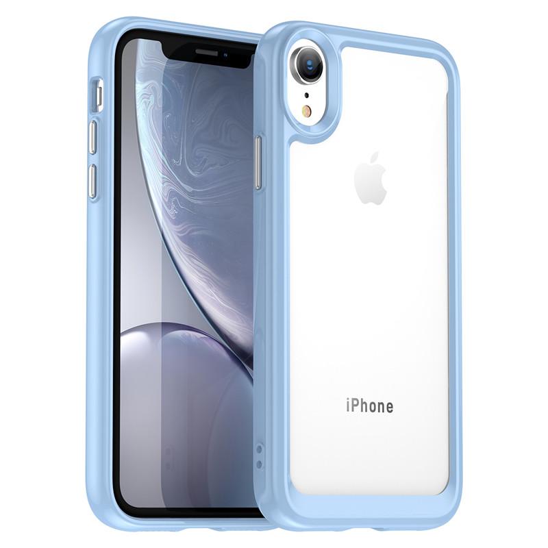 Для iPhone XR Чехол iPhone X XR XS Max Чехол ударопрочный цветной мягкий силиконовый прозрачный бампер для iPhone XR 6,1 дюйма