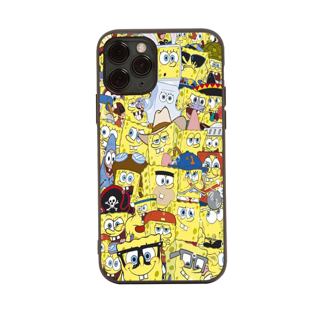 Чехол PB2 SpongeBobBlack Sofe для Xiaomi Poco X6 X4 M5 M6 F5 F6 C65 C55 C50 C51 C40 Pro Redmi 14C A3X 13C 12C 11T 10A 9C Note 7 6 8A Plus