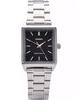 Женские часы Casio LTP-V007D-1E Черный квадратный циферблат Серебристый браслет / Винтажные, Классические часы, Оригинальные Casio
