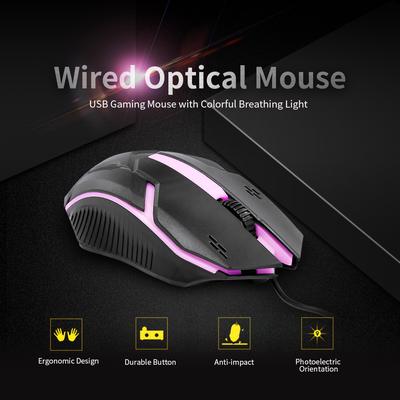 CM-818 Проводная оптическая мышь Игровая мышь USB-игровая мышь 1200 точек на дюйм Эргономичная мышь с красочным дизайном