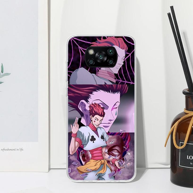 Hunter HXH Hisoka Phone Case For Xiaomi Poco X7 X6 X5 M7 M8 Pro F7 Ultra Redmi 15C 15 13C 13 12C 12 10 10C 10A Art Fundas Poco