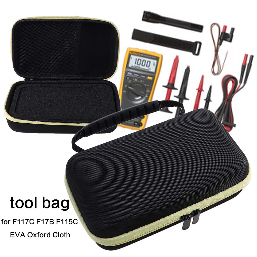 Hard Case Tool Box Large Capacity Tool Organizer Pocket Multimeter Storage Bag Tool Kit