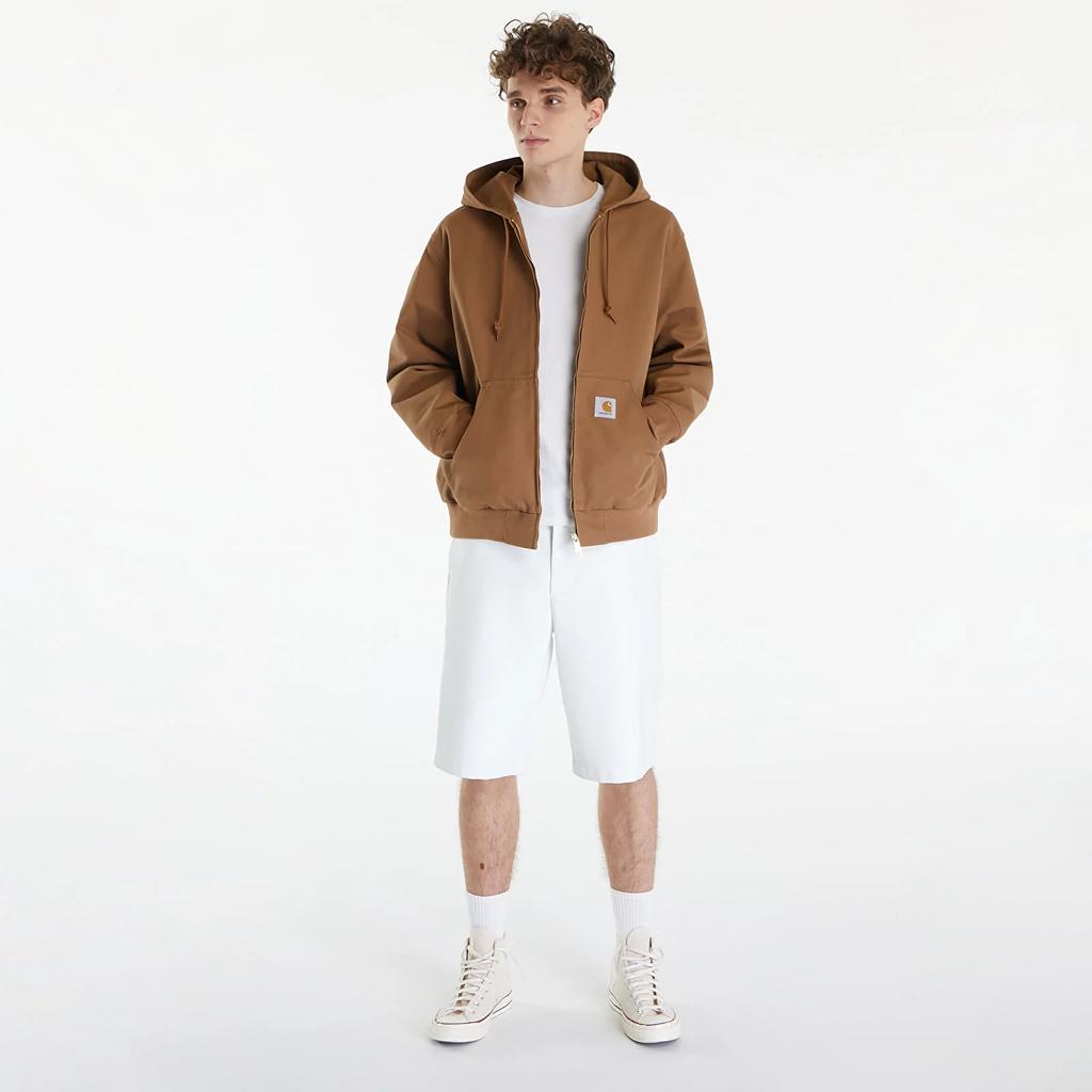 Carhartt WIP Однотонная куртка с капюшоном и длинным рукавом с логотипом для мужчин куртки I032939-HZ-01