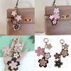Flower Keychain Purse Embellishment Car Keychain Mobile Phone Strap Fashionable Key Holder for Youthful Women Bags