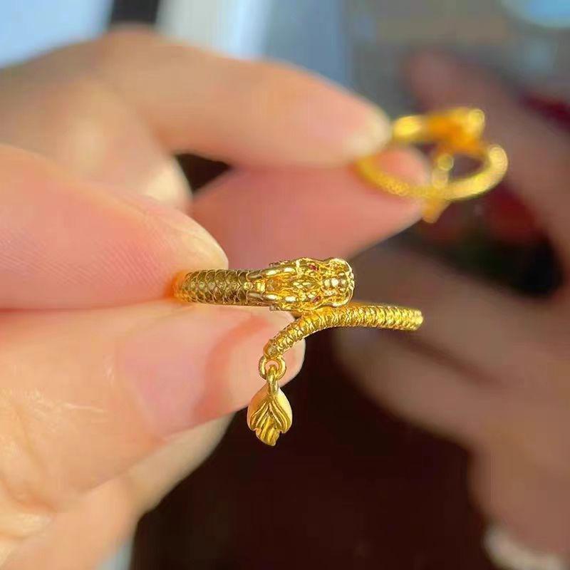 Водонепроницаемый крутой модный дракон открывающийся регулируемый хвост кольцо унисекс перстни для женщин мужчин год ювелирные изделия подарки