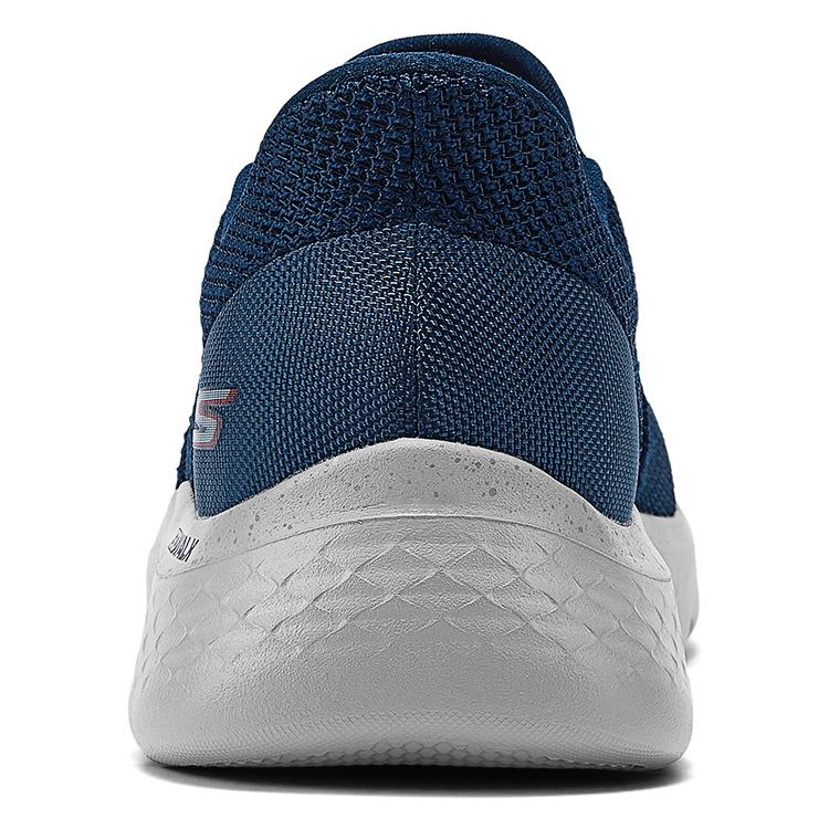 Skechers Слипоны на толстой подошве, мягкие, эластичные, удобные для ходьбы, амортизирующие, износостойкие, низкие, повседневные кроссовки для мужчин 216333-NVY