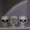 Цветочные горшки в форме черепа, вазы в форме скелета для суккулентов, цветов, декор и аксессуары для дома в стиле панк, украшения на Хэллоуин и День мертвых