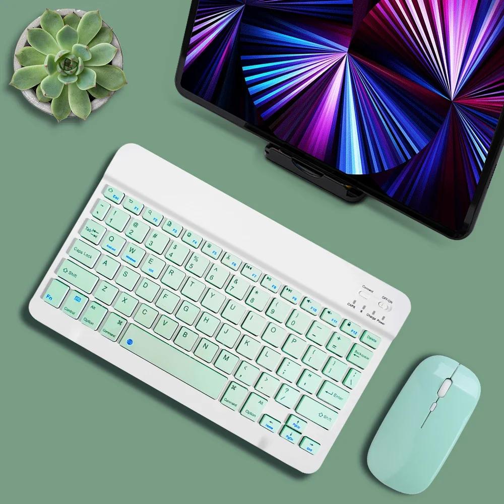 Multilingual Keyboard For Tablet Android 2025 iOS Windows Wireless Mouse iPad Samsung Xiaomi Pad Rechargeable Bluetooth Keyboard