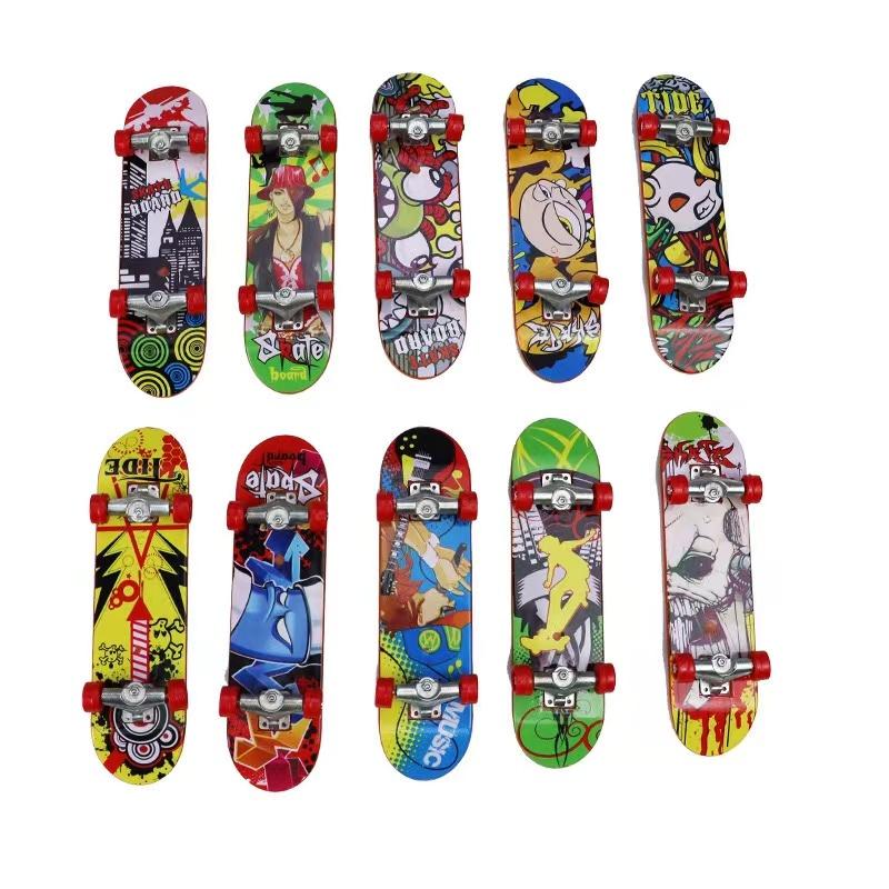 3шт Fingerboard Finger Scooter Mini Skateboard Deck Alloy/Пластик Антистресс Tech Bracket Настольная панель Non Toys Training