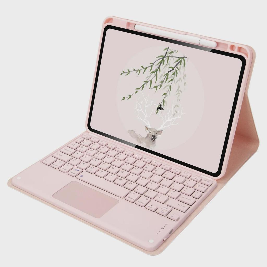 IPad Pro 11" (2021) Кожаный чехол с беспроводной Bluetooth-клавиатурой Air4 и слотом для стилуса Xiaomi 5
