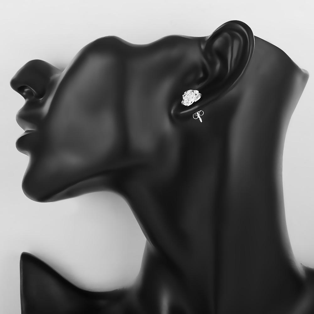 Подвеска-цветок, ожерелье, серьги, браслет, комплект ювелирных изделий, серебряный цвет, свадебный подарок