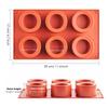 Reusable 6 Cavity Cylinder Cup Shape Mousse Cake Mold For Making Chocolate Muffin Ice S Glass Mould Kitchen Baking Tool