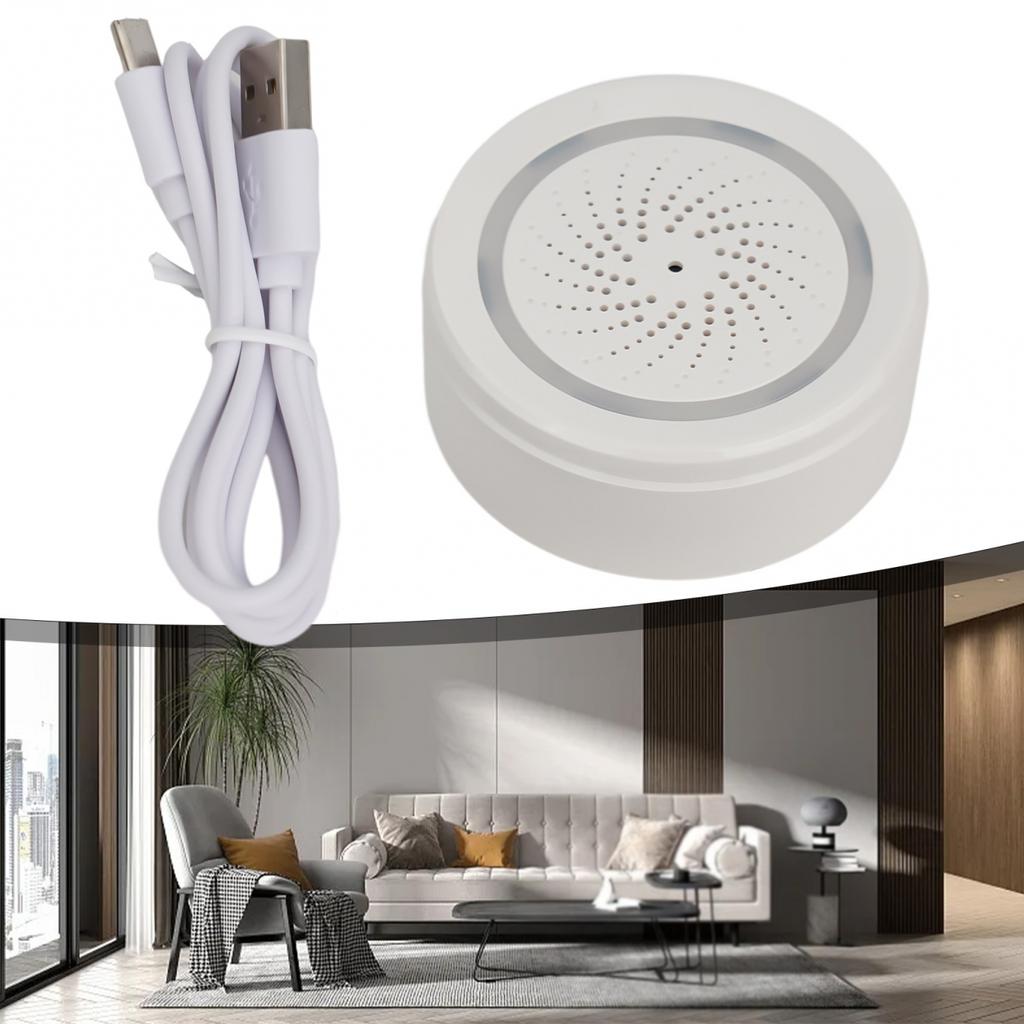 ForTuya WiFi сирена сигнализации 100 дБ с датчиком температуры и влажности стробоскопический свет