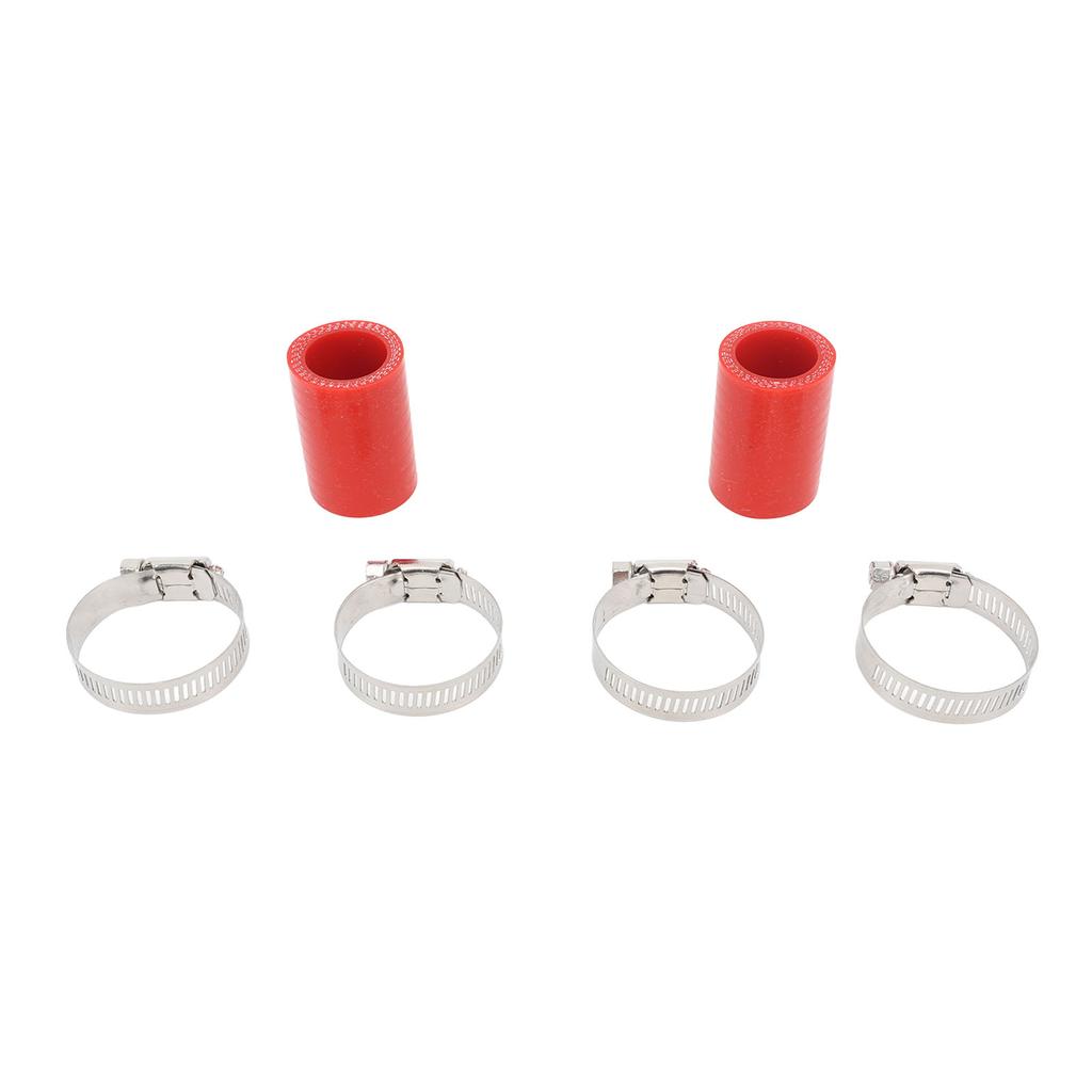 2Pcs 1in High Temp Pipe Clamps Connector Sturdy Exhaust Pipe Clamps Connector for Banshee 1987 to 2006 Red