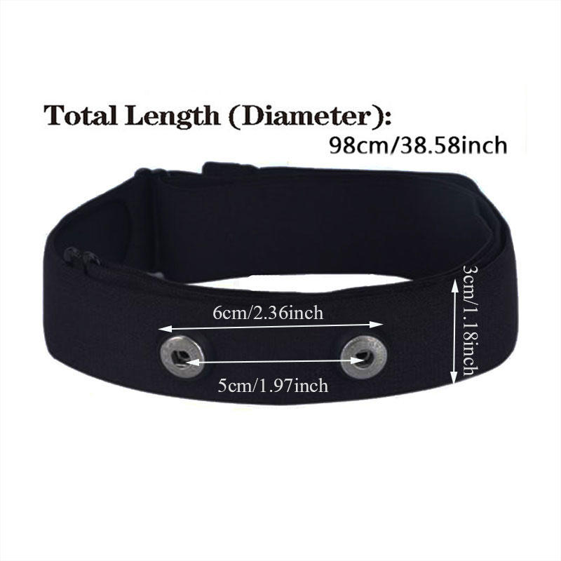 1 шт. сменный мягкий ремешок для монитора сердечного ритма, регулируемый ремешок, совместимый с однотонным многофункциональным спортивным ремешком для измерения сердечного ритма