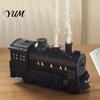 Quiet Ultrasonic Humidifiers for Baby Room Vintage Steam Train Aroma Diffuser, 300ml Cool Mist Humidifier with Dual Silent Diffuser LED Lights,
