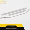 18 Tange Central Control Bright Strip Dashboard Trim - Stainless Steel Decorative Car Accessory