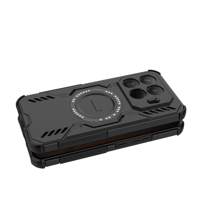 Для чехла Xiaomi 15T Pro Xiaomi 15T Pro Противоударная броня Магнитная адсорбция Беспроводная зарядка Задняя крышка Для чехла Xiaomi 15T Pro