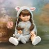 22 дюйма 55 см Реалистичные куклы-младенцы Реборн Куклы-девочки с полным виниловым телом Улыбающаяся кукла Игрушка для детей для коллекции