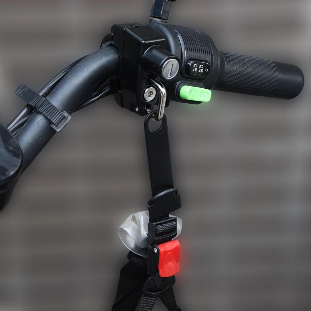 2pcs 22-25mm Anti-Theft Helmet Lock Heavy Duty Motorcycle Scooter ATV Includes 4 Keys D Circle Buckle Keychain